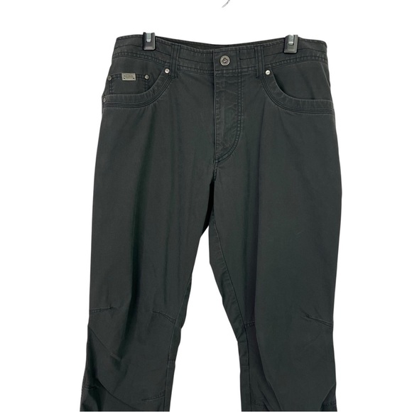 KUHL Revolve Rogue Men’s 5-Pocket Pants/Jeans W35/L34 Dark Gray Hiking/Outdoor - Picture 2 of 15